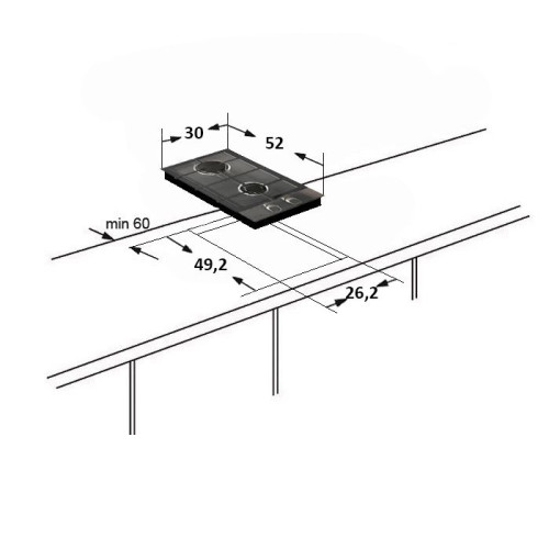 Варочная панель Monsher MKFG 30G20 SFN