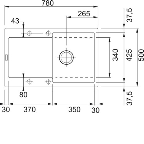 Кухонная мойка FRANKE MRG 611-78 чёрный (114.0157.493)
