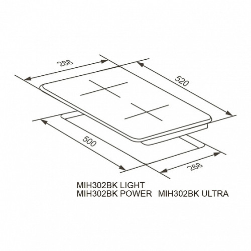 Варочная поверхность MEFERI MIH302BK POWER