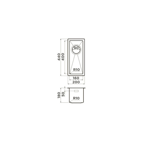 Кухонная мойка OMOIKIRI Taki 20-U/IF-GB (4997015)