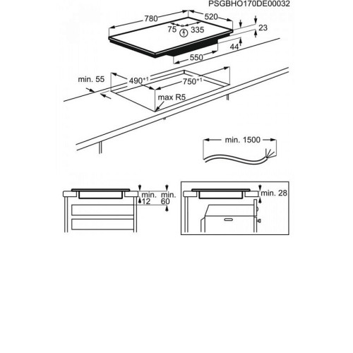 Варочная поверхность ELECTROLUX EIP8146