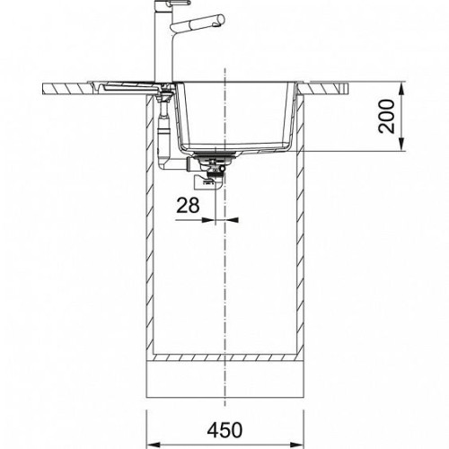 Мойка FRANKE CNG 611/211-62 миндаль