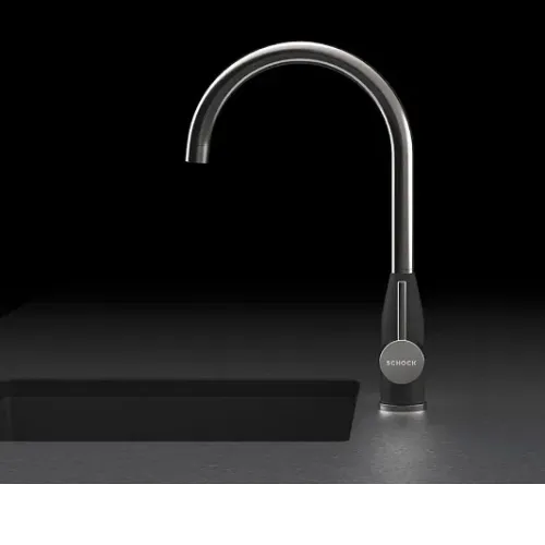 Смеситель SCHOCK Kavus Cristalite сталь/оникс