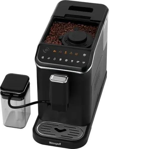 Кофемашина WEISSGAUFF WCM-325 Black Automatic Touch Cappuccino