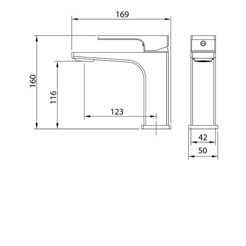Смеситель GROSSMAN Pragma 510.K35.03.210 черный матовый
