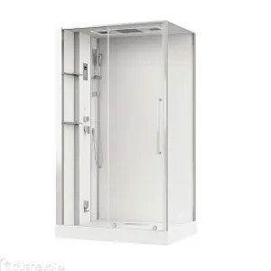 Душевая кабина ACQUAZZONE Viktoria 120SL CHROME с паром