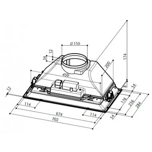 Вытяжка FABER 110.0255.524 inca smart hcs x a70