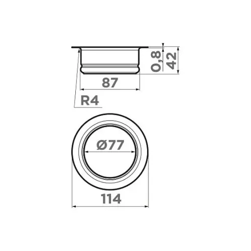 Сменная горловина для измельчителя OMOIKIRI NA-02 G (4956716)