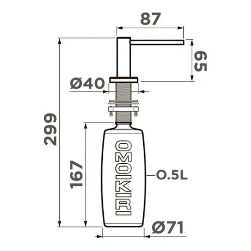 Дозатор OMOIKIRI OM-10-LG (4995107)
