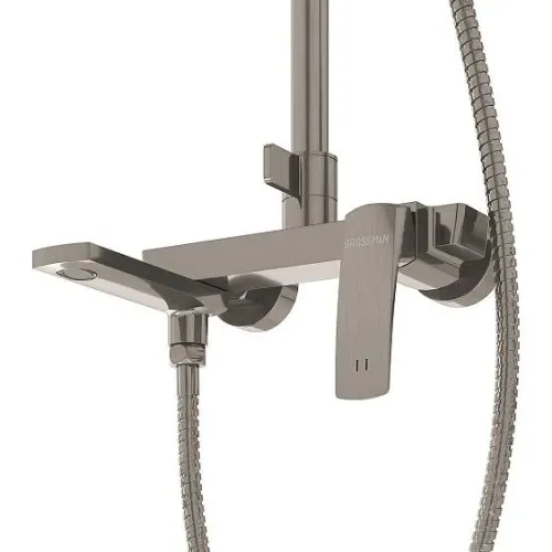 Душевая стойка GROSSMAN 500.K35.10.120 брашированный никель