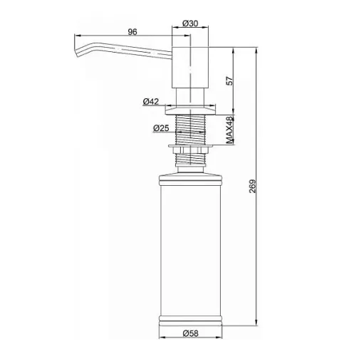 Дозатор PAULMARK Rein D002-BR