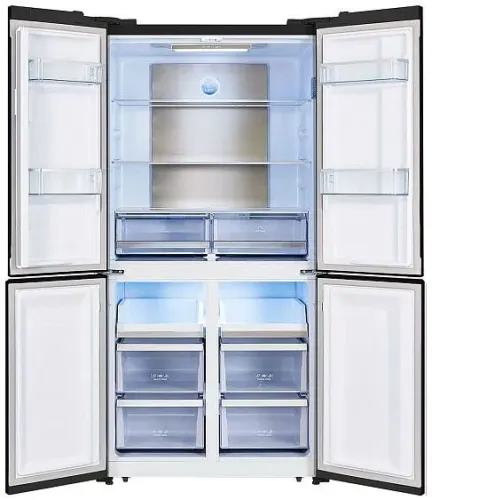 Холодильник LEX LCD505 white satin Cross Door