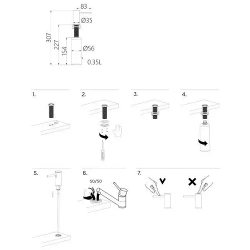 Дозатор PAULMARK Stork D006-CR
