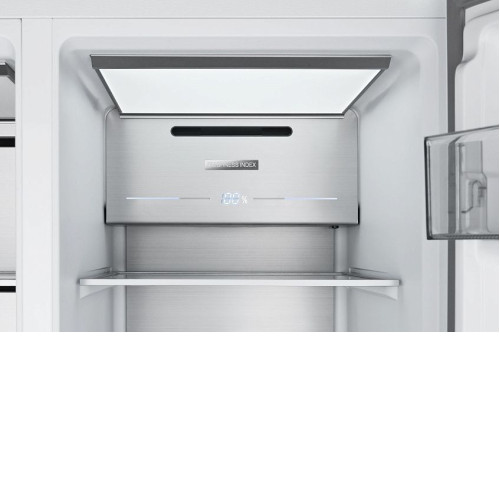 Холодильник WEISSGAUFF WSBS 590 NoFrost Inverter Premium Inox Glass