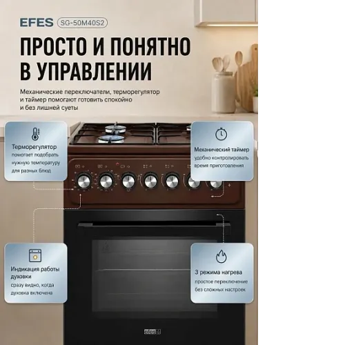 Плита EFES SG-50M40S2 BR