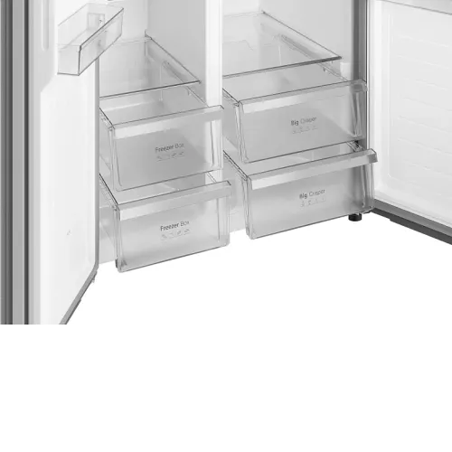 Холодильник WEISSGAUFF WSBS 590 Inverter NoFrost Water Dispenser Inox
