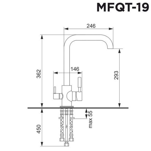 Смеситель MAUNFELD MFQT-19B черный