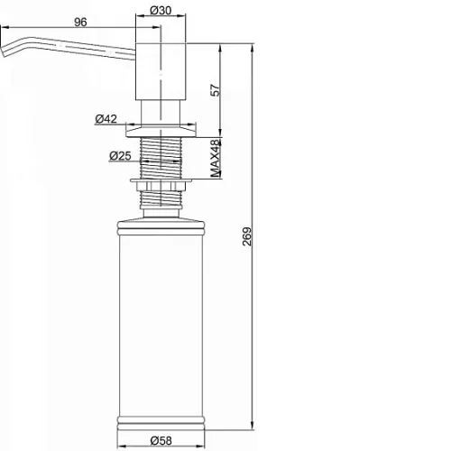 Дозатор PAULMARK Rein D002-WH