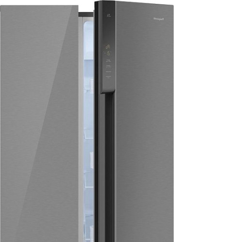Холодильник WEISSGAUFF WSBS 500 Inverter NoFrost Inox Glass