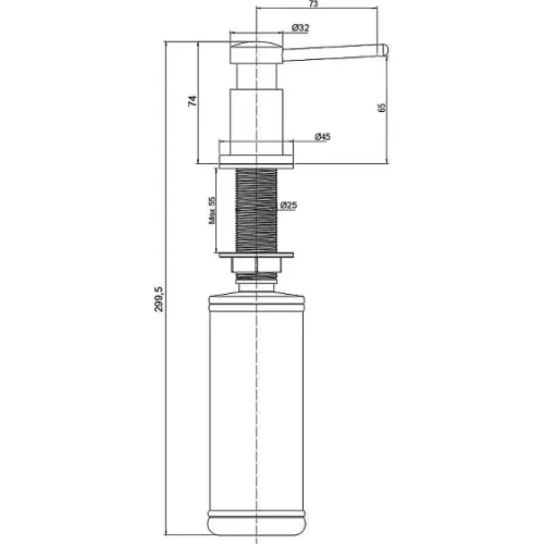 Дозатор PAULMARK Brevit D005-WH