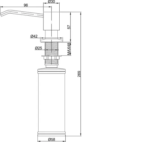 Дозатор PAULMARK Rein D002-302