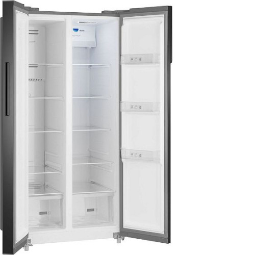 Холодильник WEISSGAUFF WSBS 500 Inverter NoFrost Inox Glass