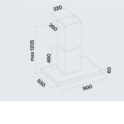 Вытяжка FALMEC PLANE ISOLA WHITE 90 PLUS (CPLI90.E22P2#ZZZB490F)