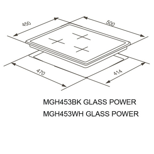 Варочная поверхность MEFERI MGH453BK GLASS POWER