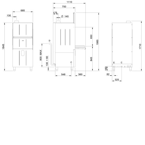 Котломоечная машина SMEG UW5757D