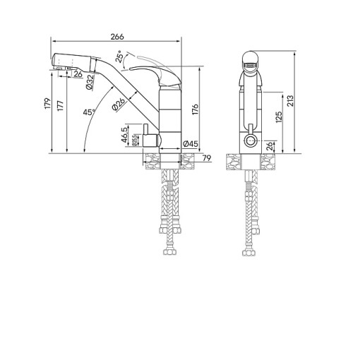 Смеситель PAULMARK Hessen He213017-328