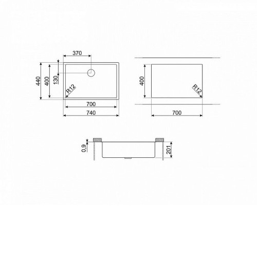 Кухонная мойка SMEG VR12S70