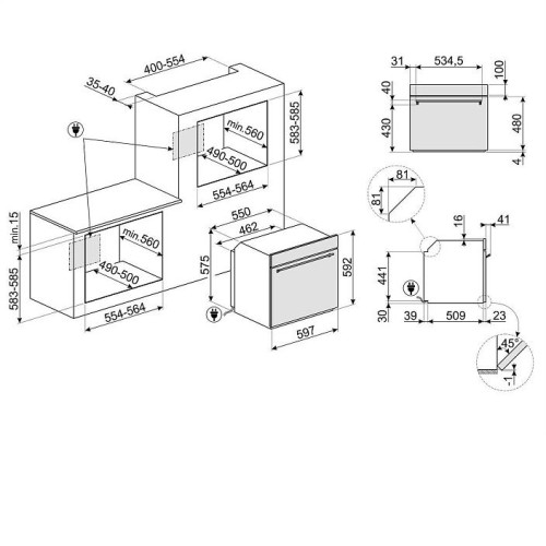 Духовой шкаф SMEG SO6302M2X