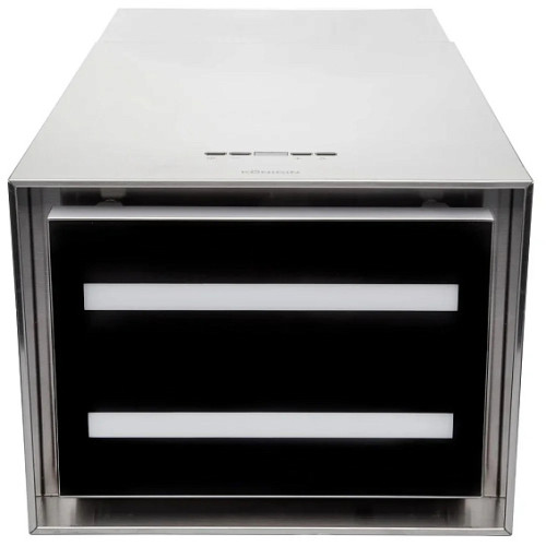 Островная вытяжка Konigin Geometry Inox/Black Glass