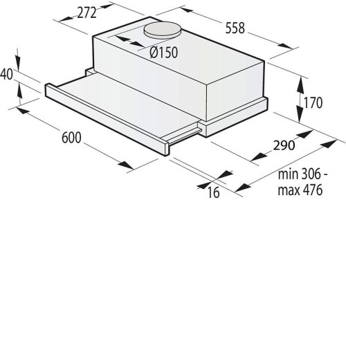 Вытяжка GORENJE TH60E3W