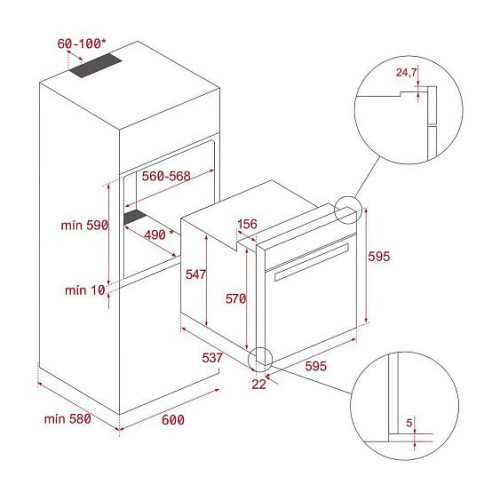Духовой шкаф TEKA HSB 630 P BLACK (41566050)