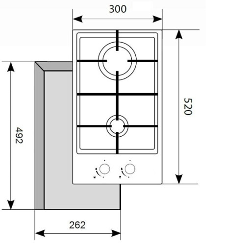 Варочная панель AKPO PGA 302 FXE