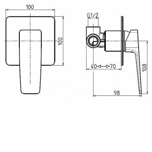 Смеситель M&Z New Geometry NGM02700 хром