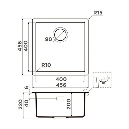 Кухонная мойка OMOIKIRI Yamakawa 45 Integra-AZ (4997248)