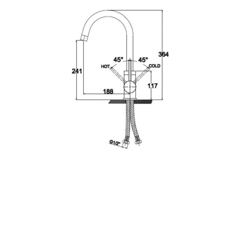 Смеситель KAISER Merkur 26544 Silver
