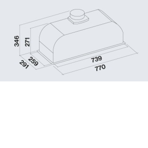 Вытяжка FALMEC BUILT-IN BURANO PLUS 50 WH (CBIN50.E11P2#ZZZB460F)