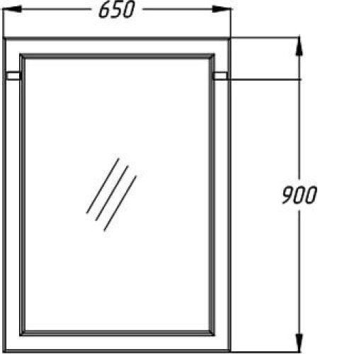 Зеркало OPADIRIS Омега 65 слоновая кость Z0000006456