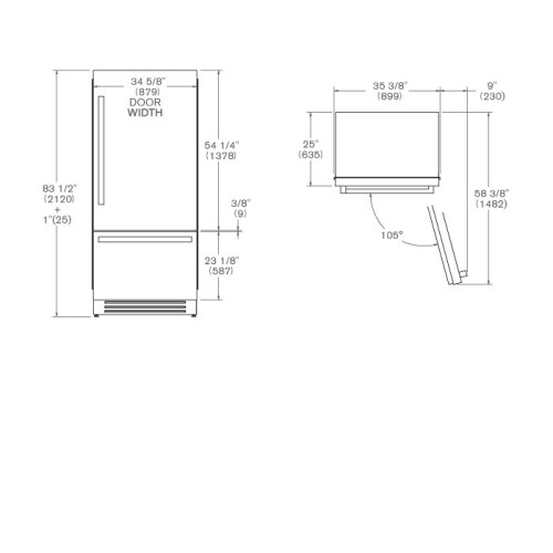 Холодильник BERTAZZONI REF905BBRXTT