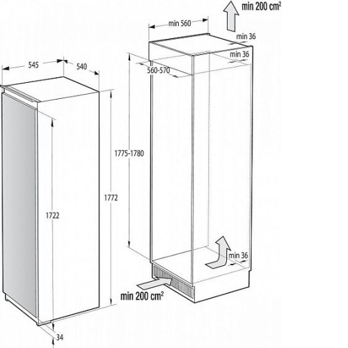 Морозильник GORENJE FNI4181E1