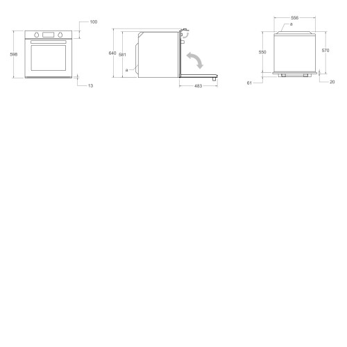 Духовой шкаф BERTAZZONI FMOD6117VTB1