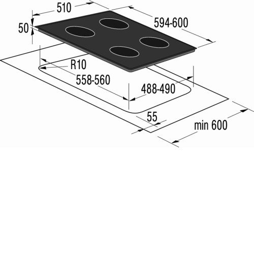 Поверхность GORENJE ect 6 syw