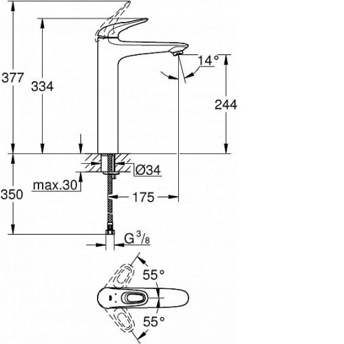 Смеситель GROHE Eurostyle 23570LS3 белый