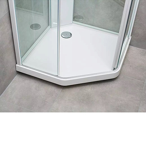 Душевая кабина IDO Showerama 10-5 Comfort 100х100 пятиугольная белый/прозрачное стекло (131.404.207.313)