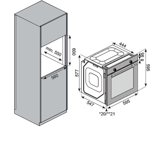 Духовой шкаф KUPPERSBERG HF 608 GR