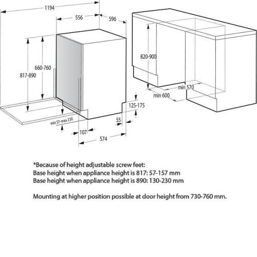 Посудомоечная машина GORENJE GV662D60