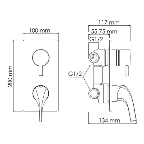 Смеситель WASSERKRAFT Sauer 7171